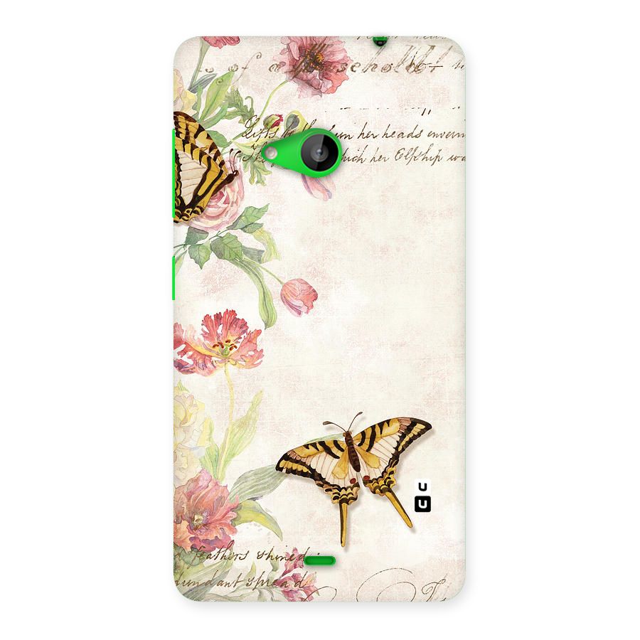 Butterfly Floral Back Case for Lumia 535