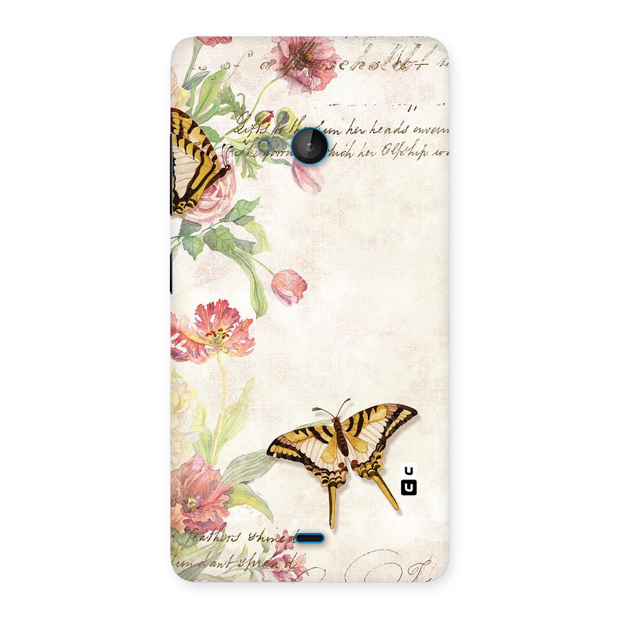 Butterfly Floral Back Case for Lumia 540