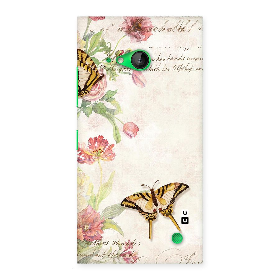 Butterfly Floral Back Case for Lumia 730