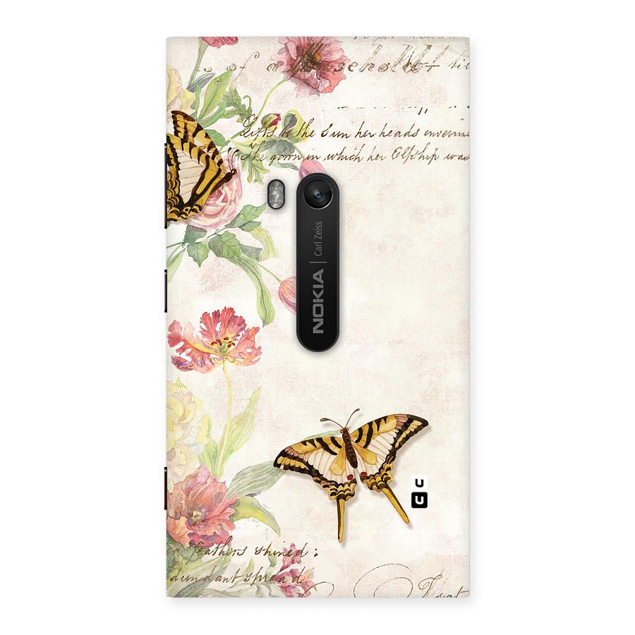 Butterfly Floral Back Case for Lumia 920