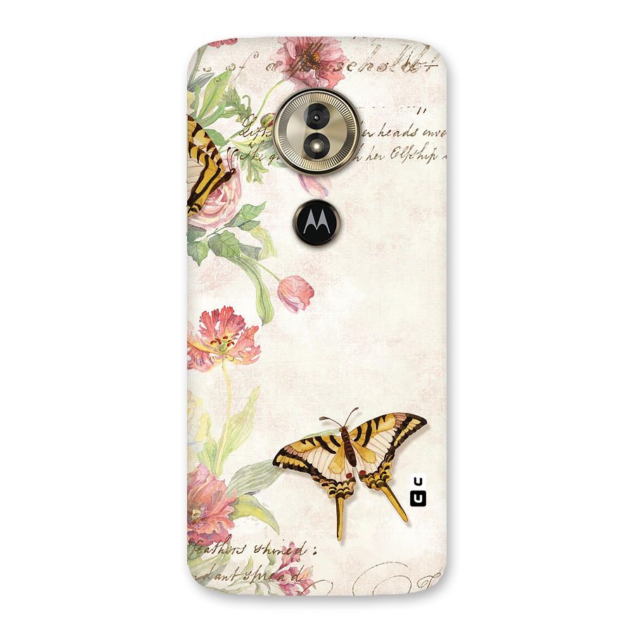 Butterfly Floral Back Case for Moto G6 Play