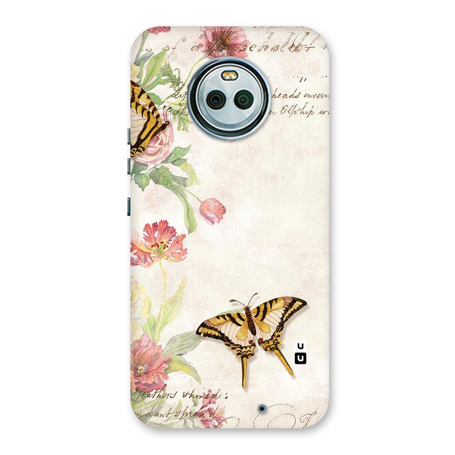 Butterfly Floral Back Case for Moto X4