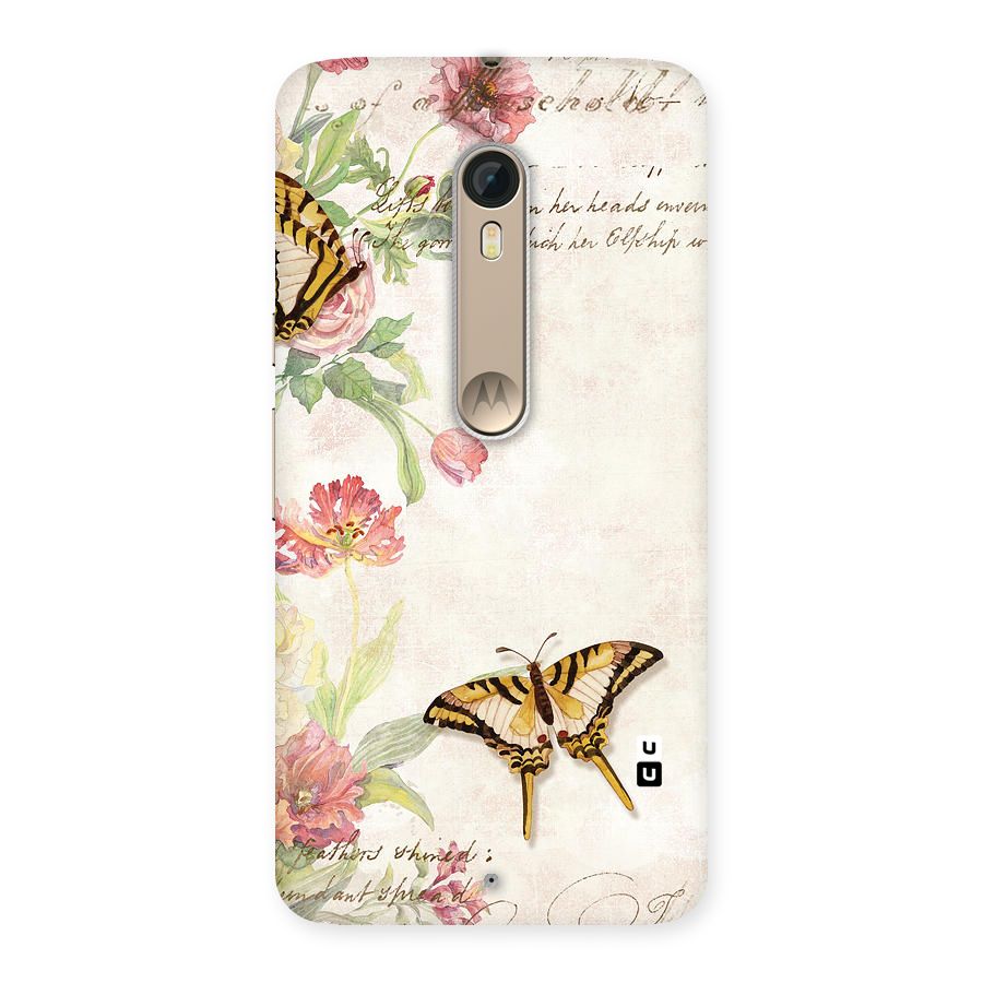 Butterfly Floral Back Case for Motorola Moto X Style