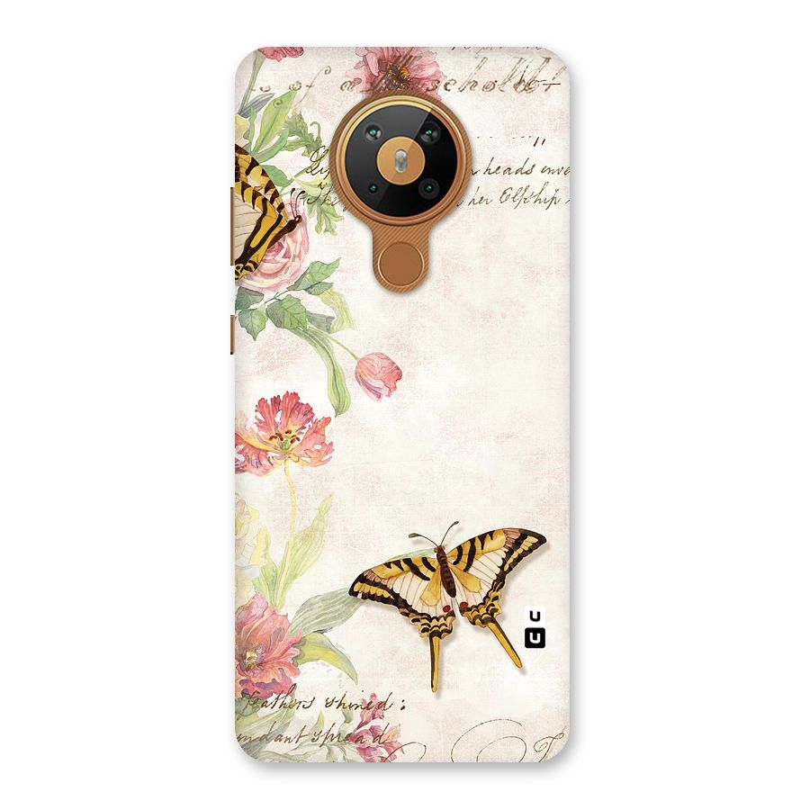 Butterfly Floral Back Case for Nokia 5.3