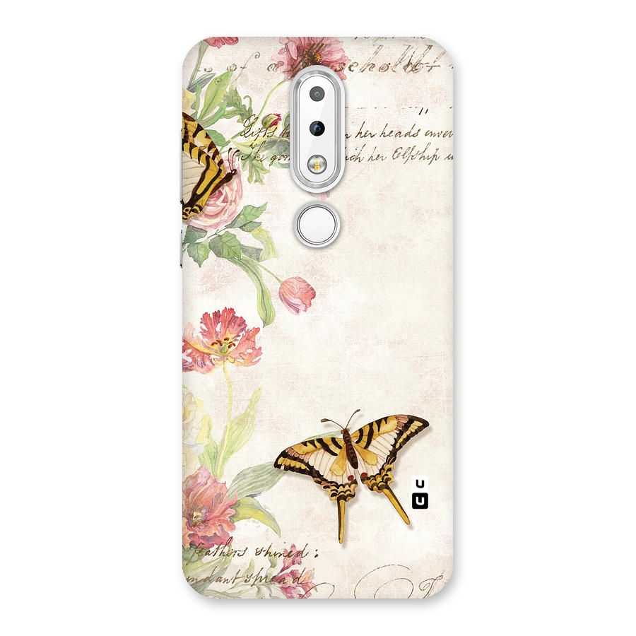 Butterfly Floral Back Case for Nokia 6.1 Plus