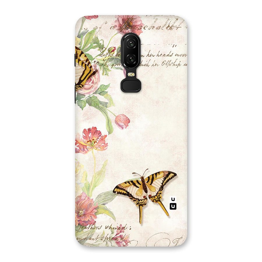 Butterfly Floral Back Case for OnePlus 6