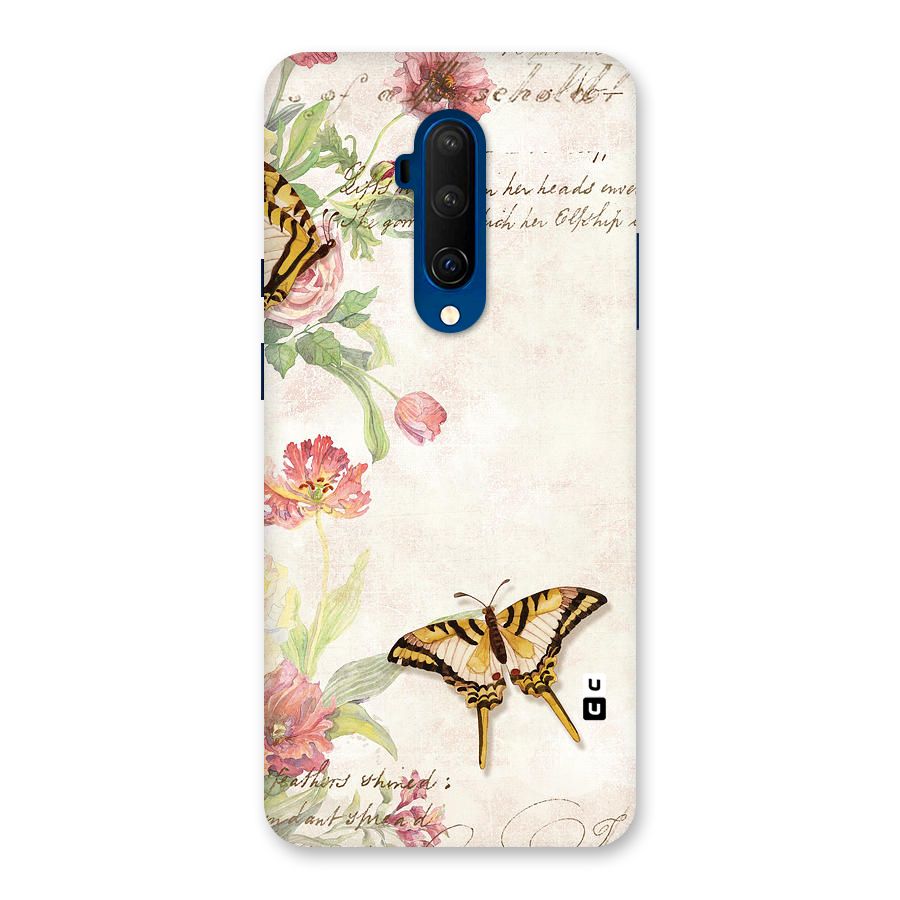 Butterfly Floral Back Case for OnePlus 7T Pro