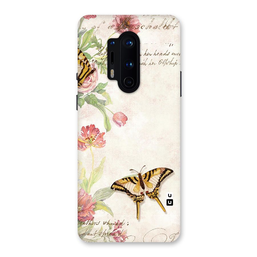 Butterfly Floral Back Case for OnePlus 8 Pro