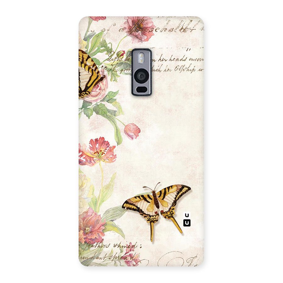 Butterfly Floral Back Case for OnePlus Two
