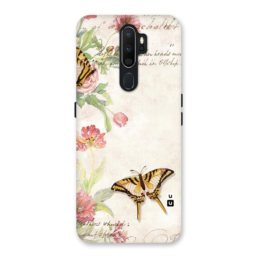 Butterfly Floral Back Case for Oppo A5 (2020)
