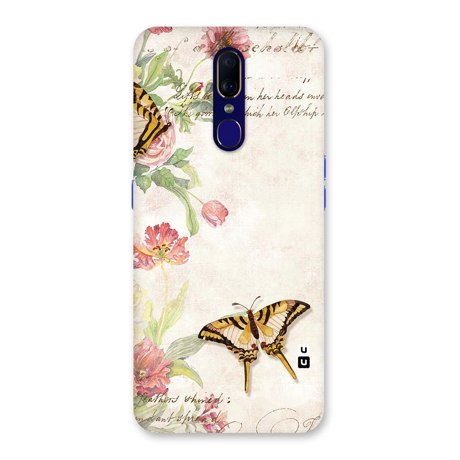 Butterfly Floral Back Case for Oppo F11