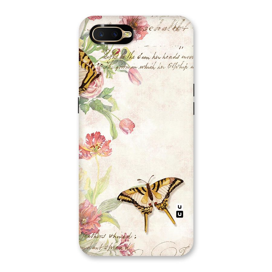 Butterfly Floral Back Case for Oppo K1