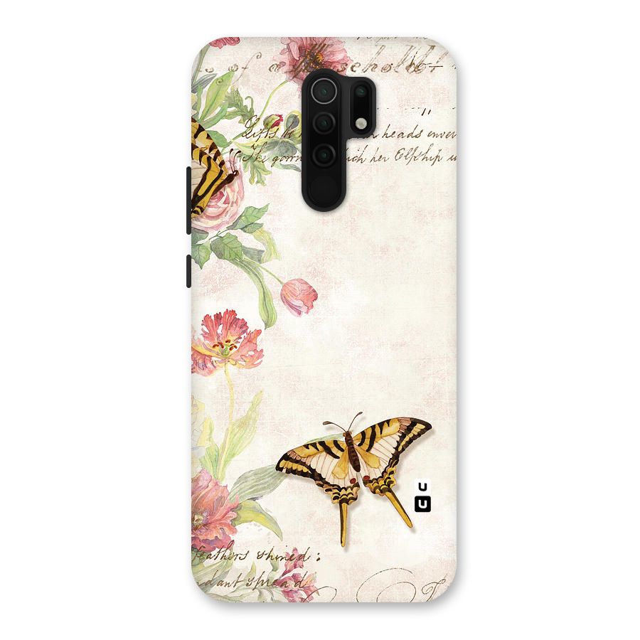Butterfly Floral Back Case for Poco M2