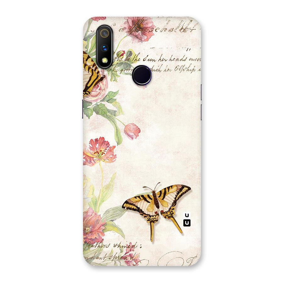 Butterfly Floral Back Case for Realme 3 Pro