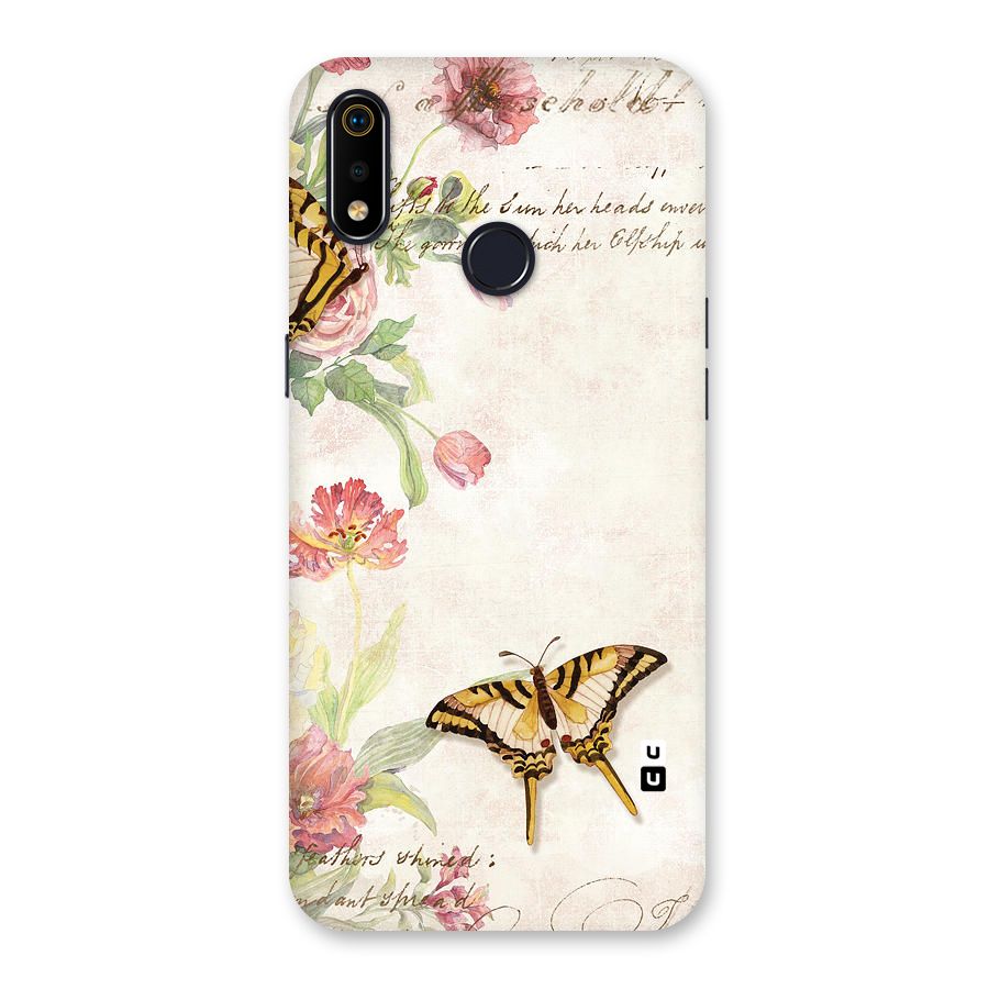 Butterfly Floral Back Case for Realme 3i