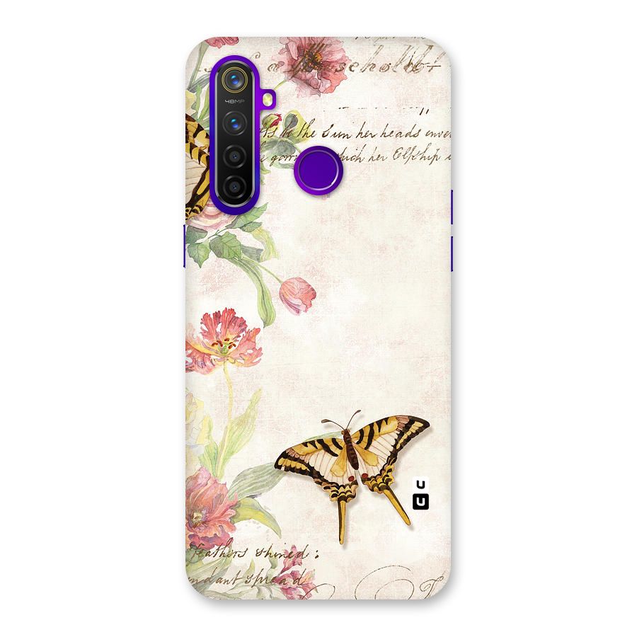 Butterfly Floral Back Case for Realme 5 Pro