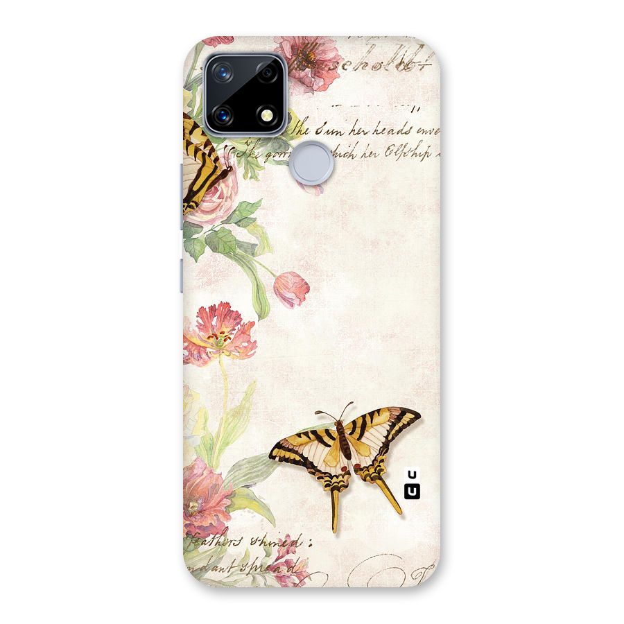Butterfly Floral Back Case for Realme Narzo 20