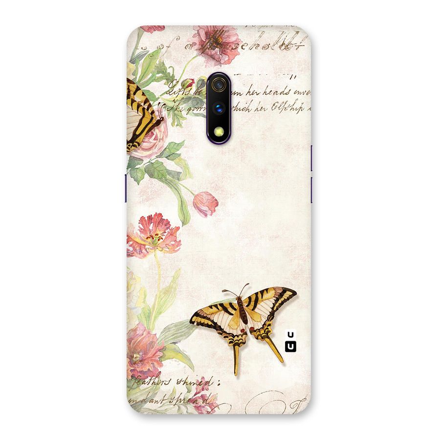 Butterfly Floral Back Case for Realme X