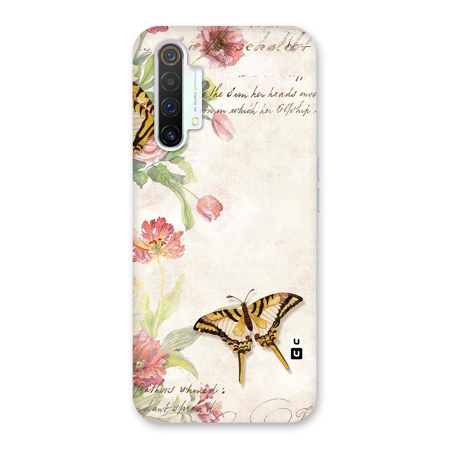 Butterfly Floral Back Case for Realme X3