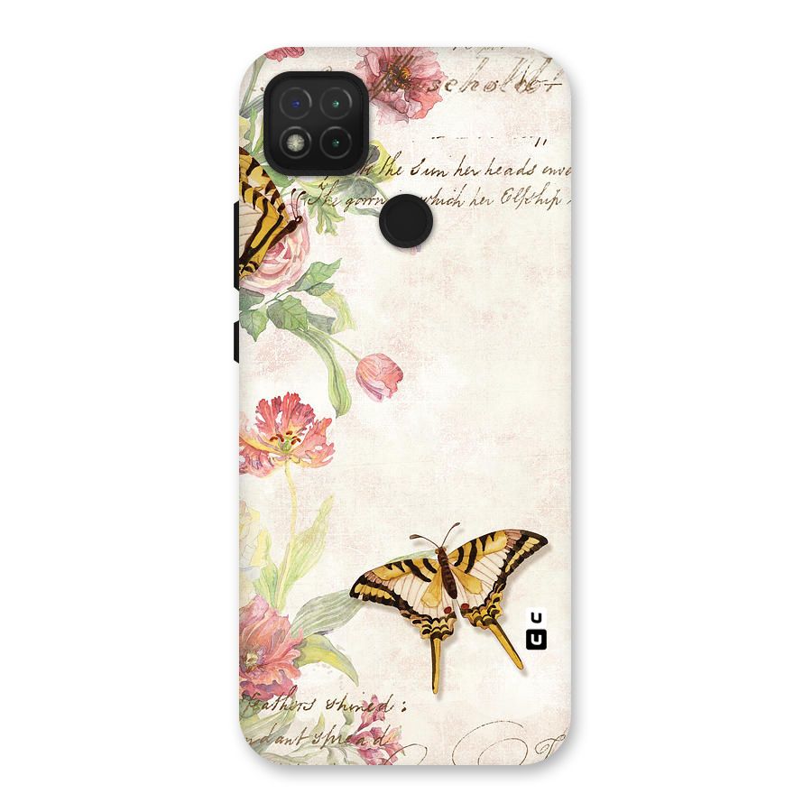 Butterfly Floral Back Case for Redmi 9