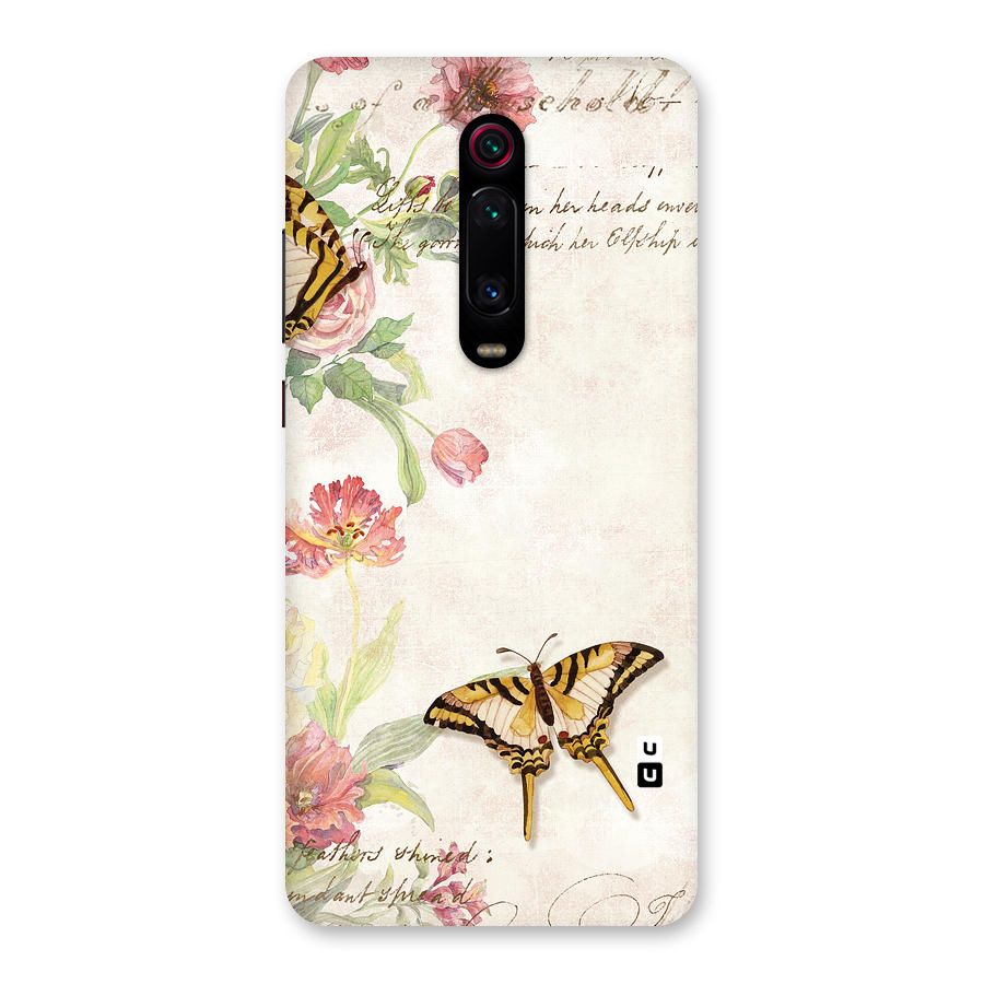 Butterfly Floral Back Case for Redmi K20 Pro