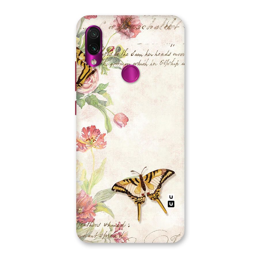 Butterfly Floral Back Case for Redmi Note 7 Pro