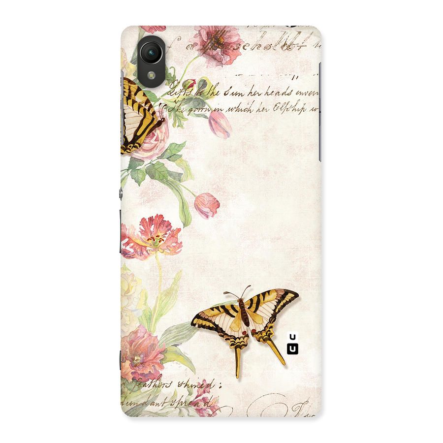 Butterfly Floral Back Case for Sony Xperia Z2