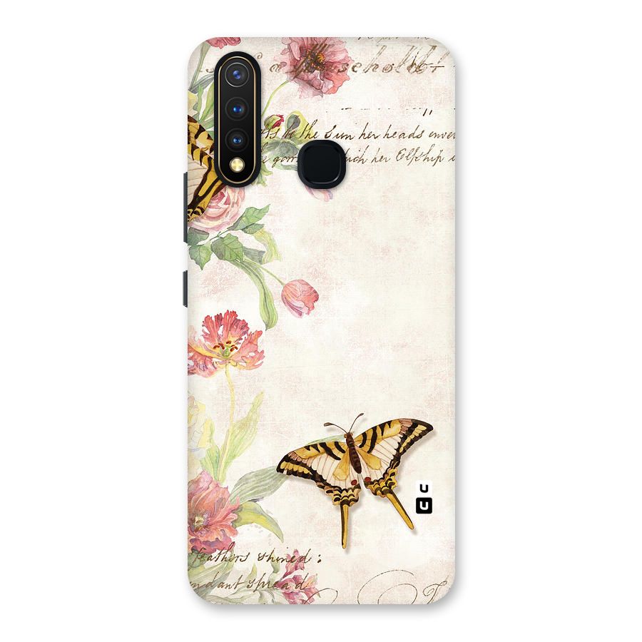 Butterfly Floral Back Case for Vivo Y19