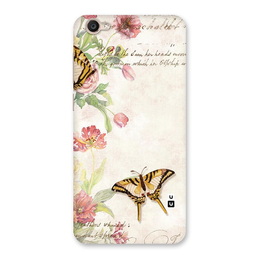 Butterfly Floral Back Case for Vivo Y55s