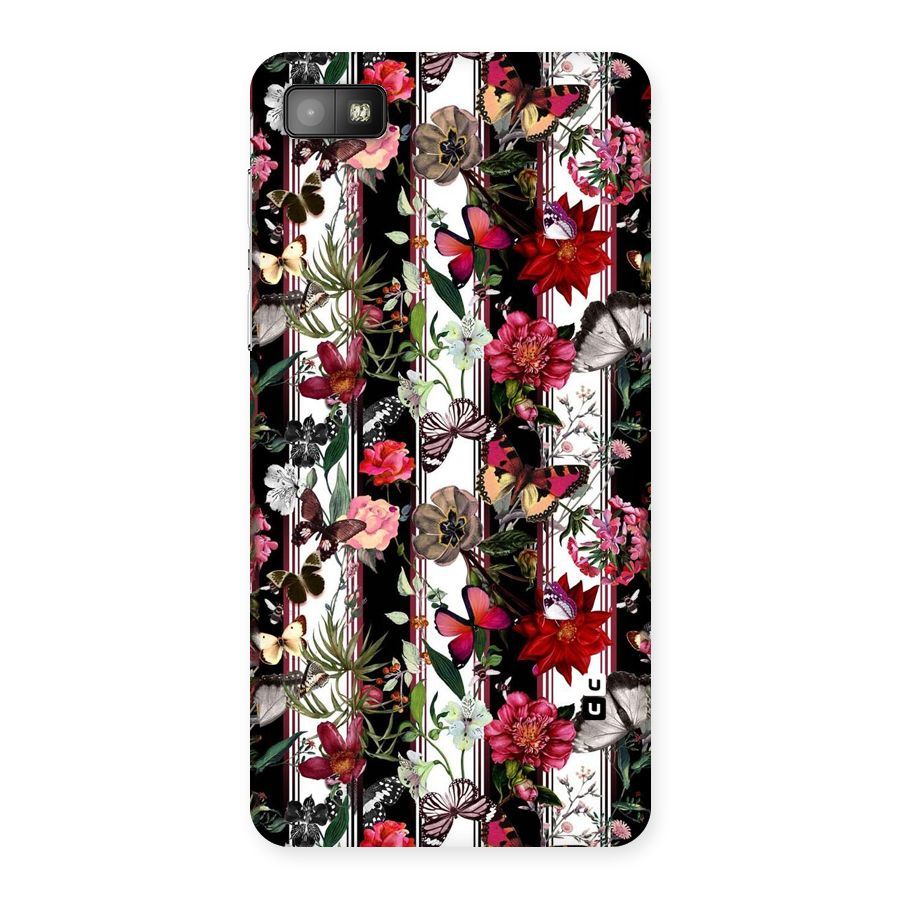 Butterfly Flowers Back Case for Blackberry Z10