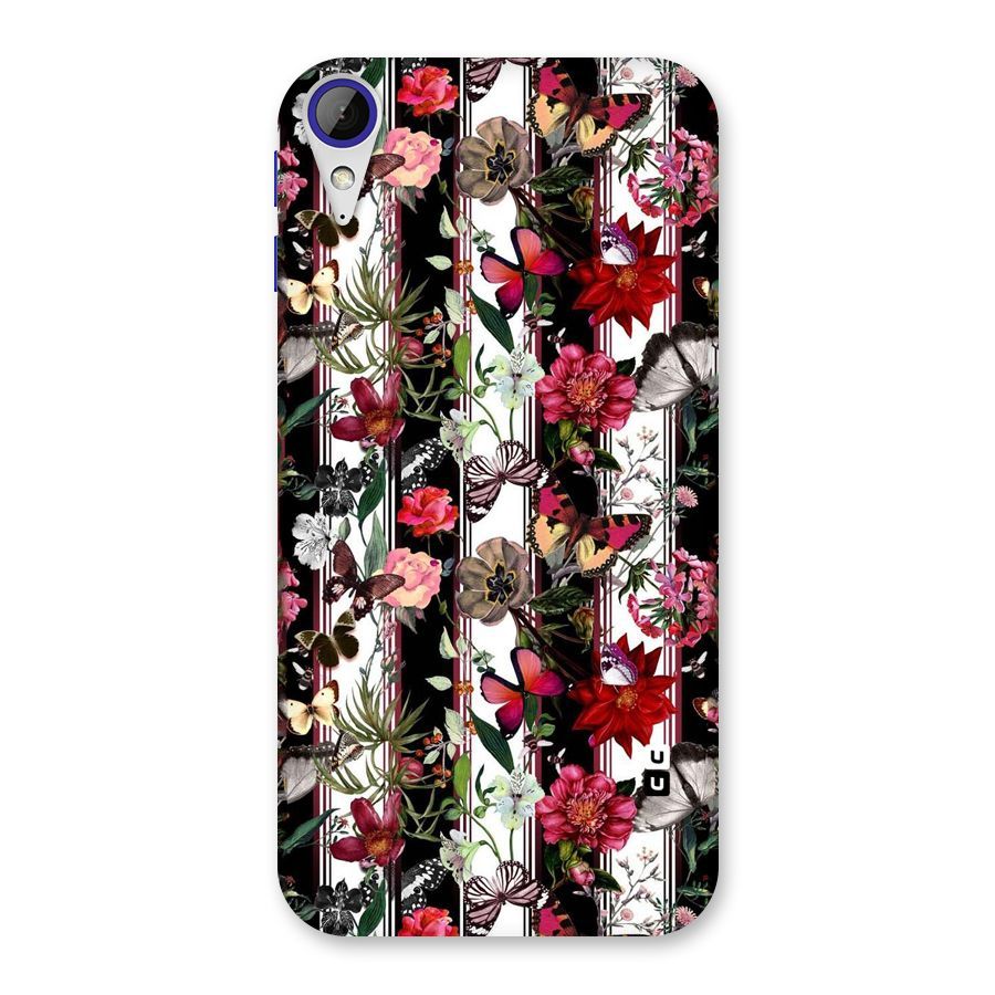 Butterfly Flowers Back Case for Desire 830