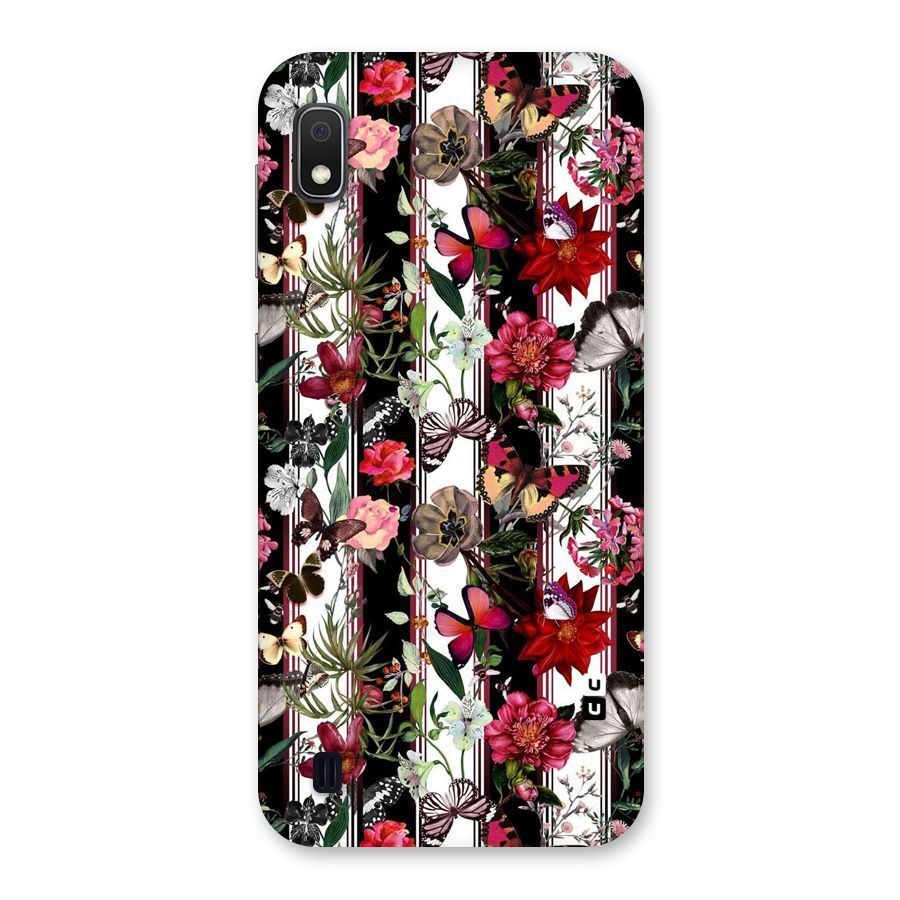 Butterfly Flowers Back Case for Galaxy A10