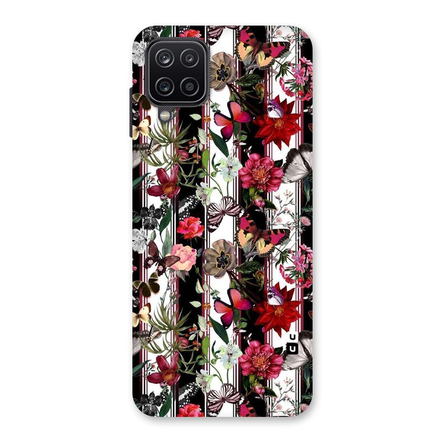 Butterfly Flowers Back Case for Galaxy A12
