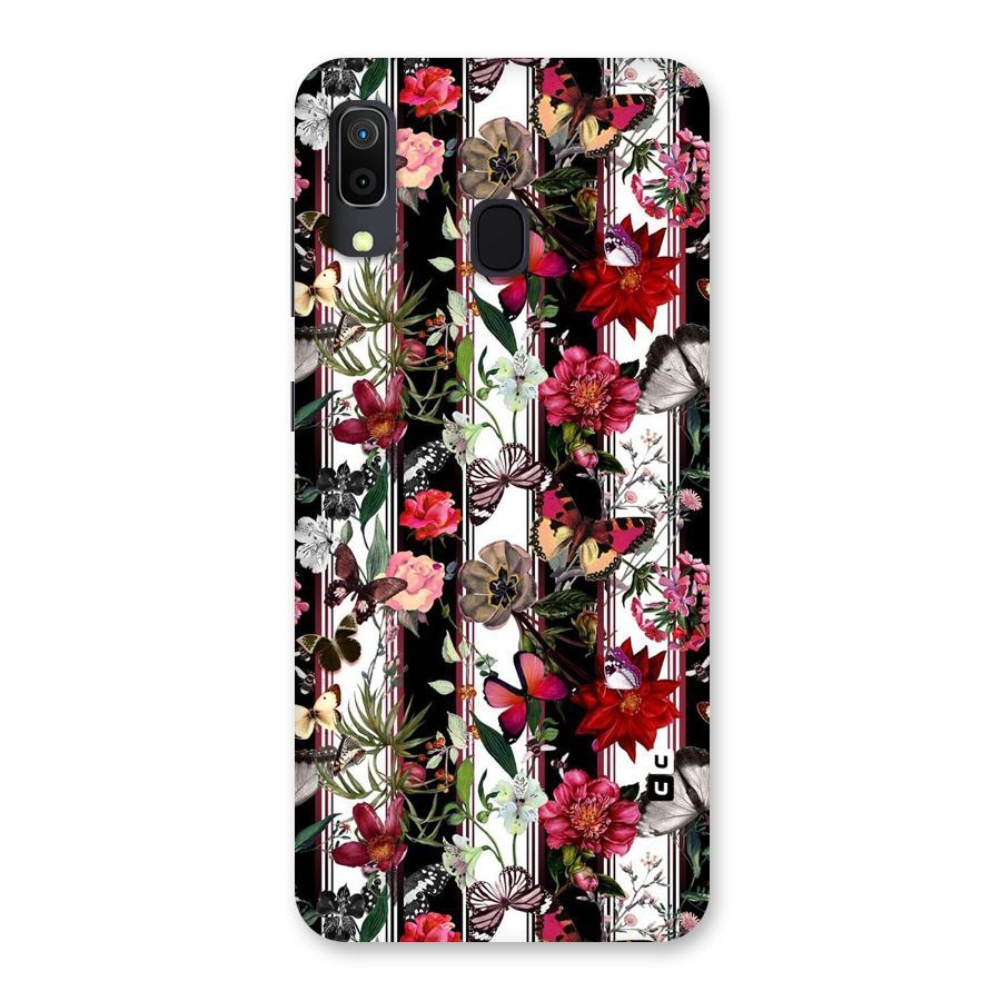 Butterfly Flowers Back Case for Galaxy A30