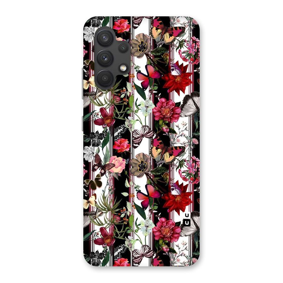 Butterfly Flowers Back Case for Galaxy A32