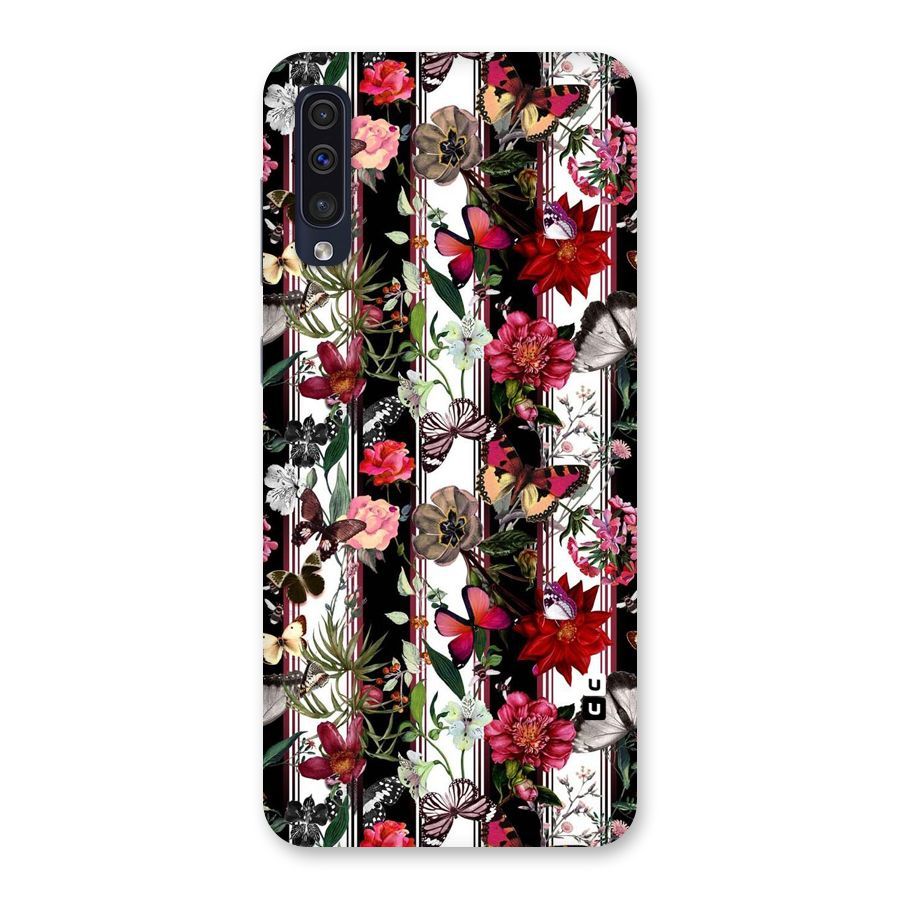 Butterfly Flowers Back Case for Galaxy A50