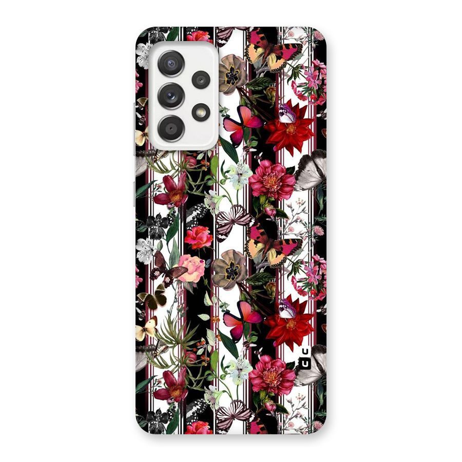 Butterfly Flowers Back Case for Galaxy A52