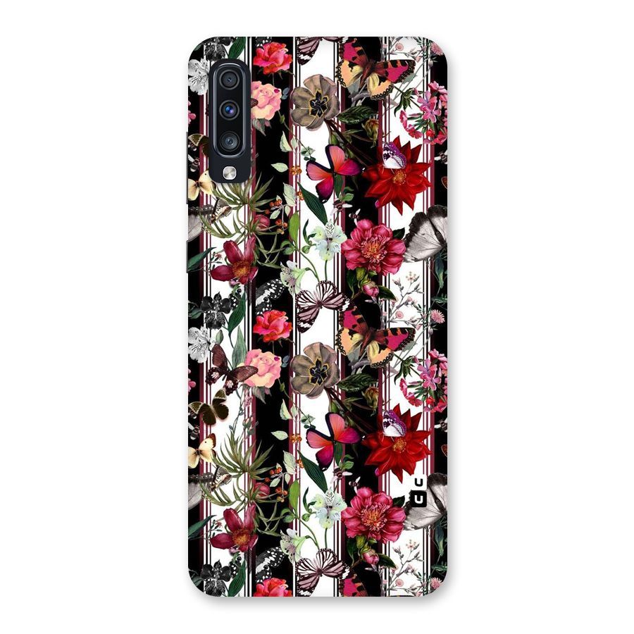 Butterfly Flowers Back Case for Galaxy A70s