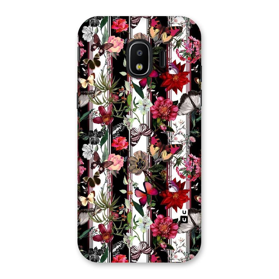 Butterfly Flowers Back Case for Galaxy J2 Pro 2018
