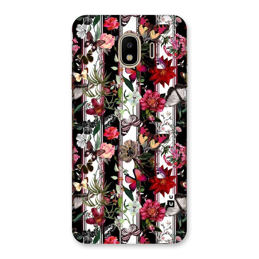 Butterfly Flowers Back Case for Galaxy J4