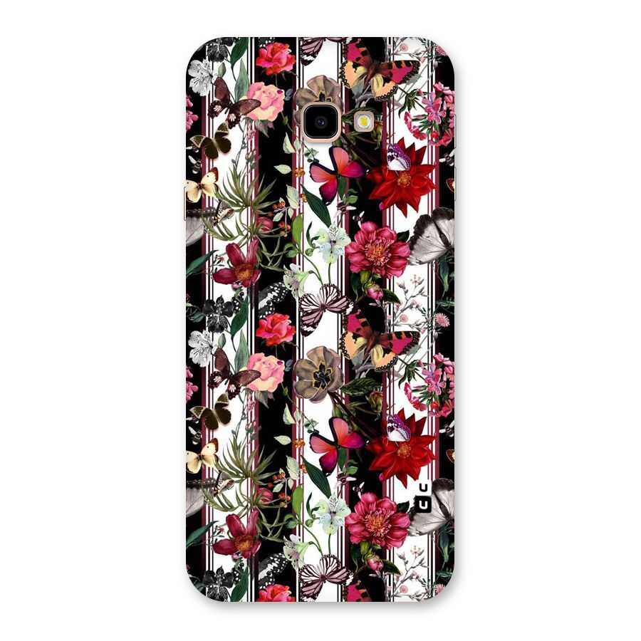 Butterfly Flowers Back Case for Galaxy J4 Plus