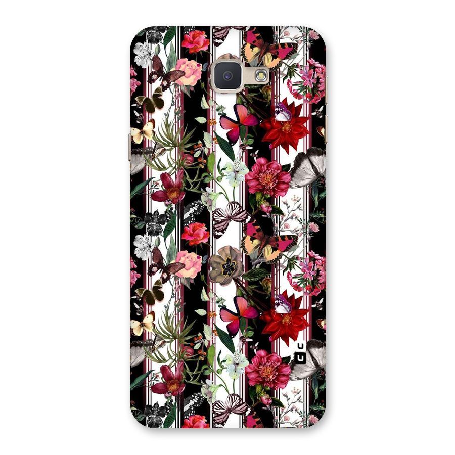 Butterfly Flowers Back Case for Galaxy J5 Prime
