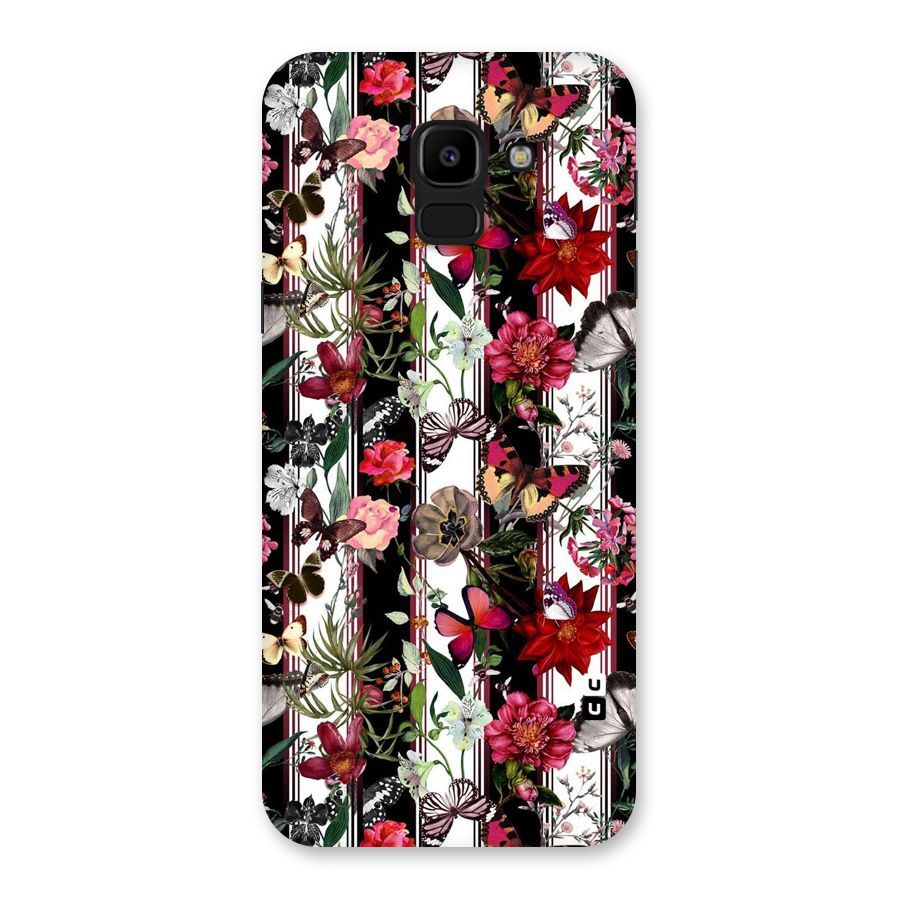 Butterfly Flowers Back Case for Galaxy J6