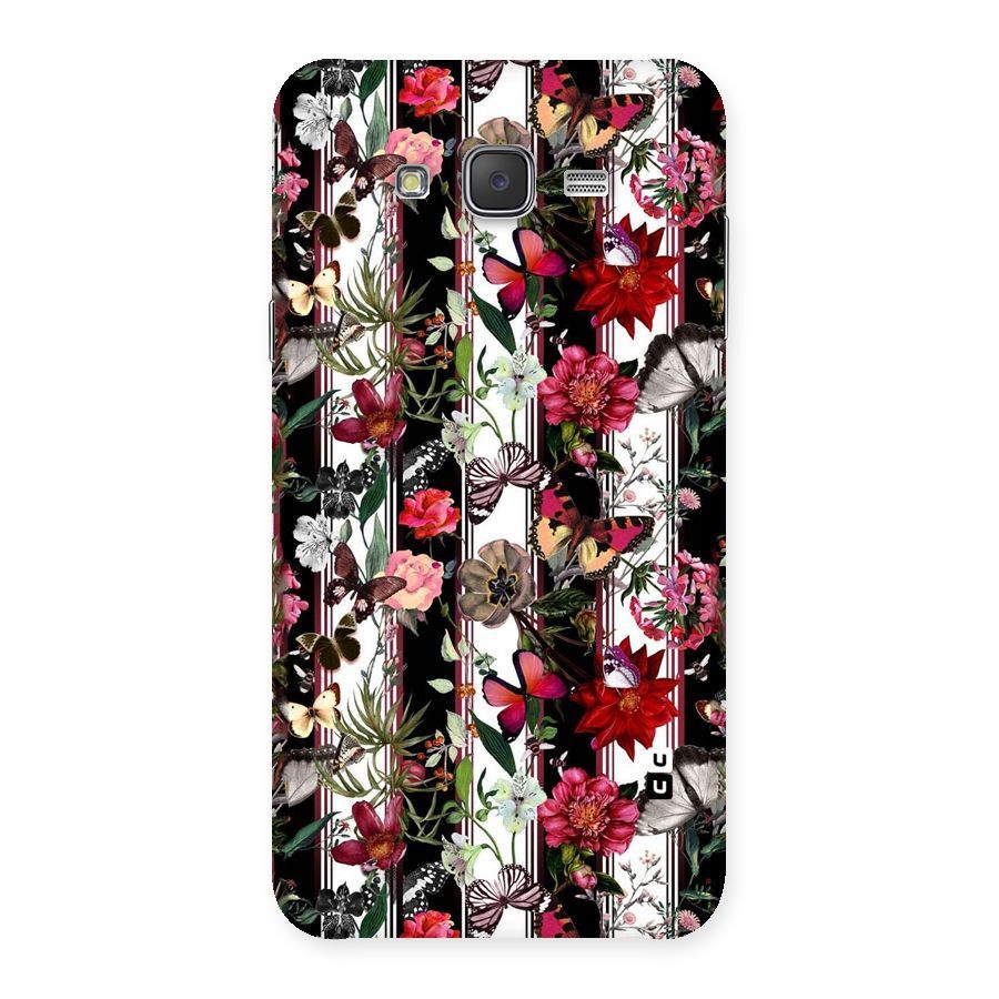 Butterfly Flowers Back Case for Galaxy J7