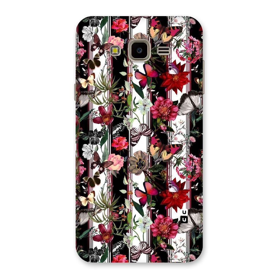 Butterfly Flowers Back Case for Galaxy J7 Nxt