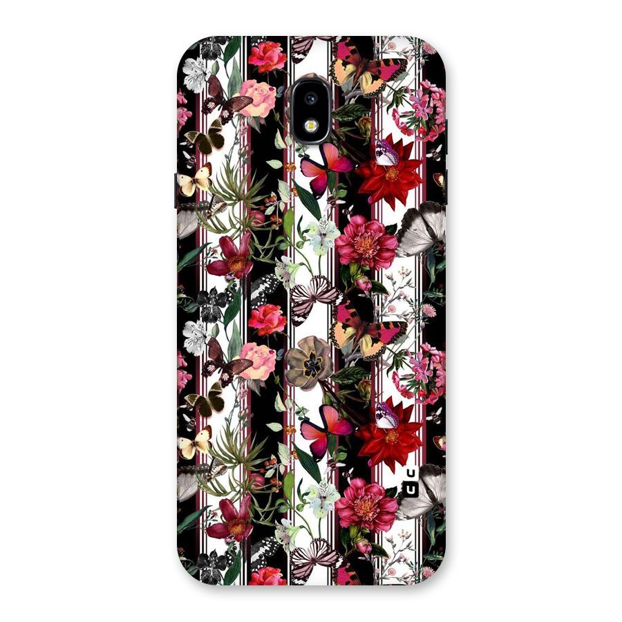 Butterfly Flowers Back Case for Galaxy J7 Pro