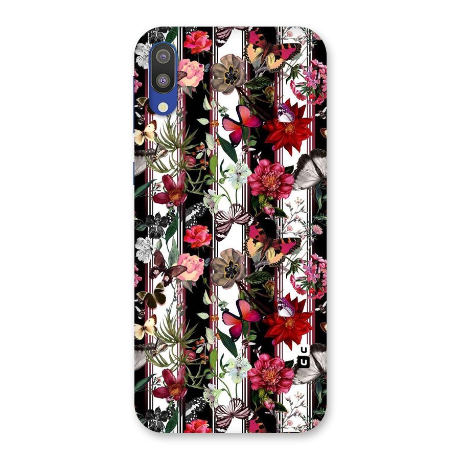 Butterfly Flowers Back Case for Galaxy M10