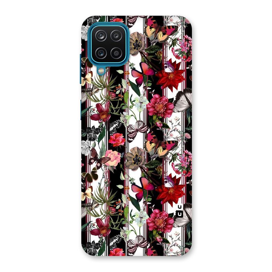 Butterfly Flowers Back Case for Galaxy M12