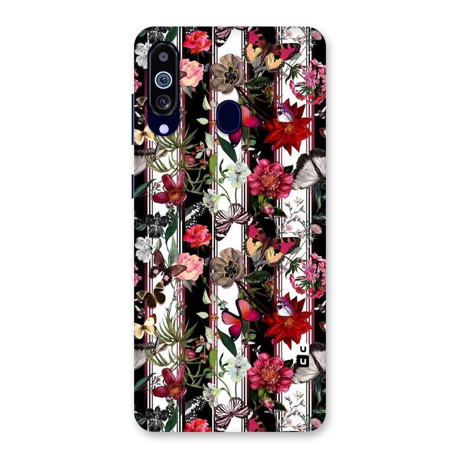 Butterfly Flowers Back Case for Galaxy M40