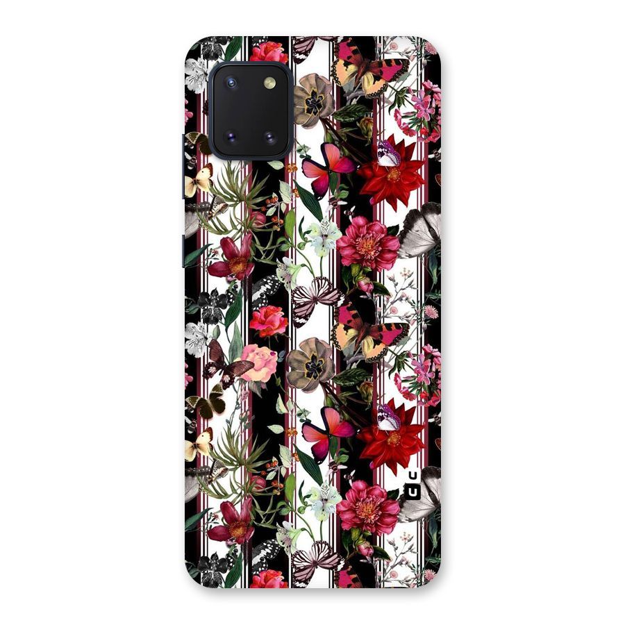 Butterfly Flowers Back Case for Galaxy Note 10 Lite